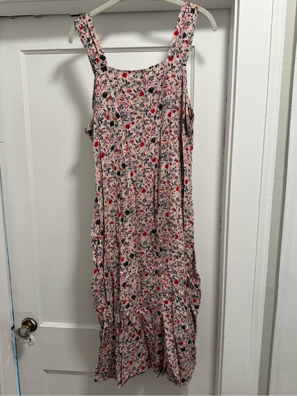 bobeau Pink Floral Maxi Dress